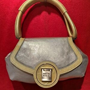 Bruno Magli Gold and Gray Women's Bag